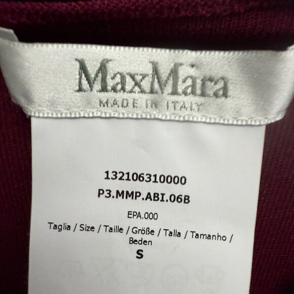MaxMara Womens Purple & Red Colorblock Knit Dress S Made In Italy - Picture 3 of 7